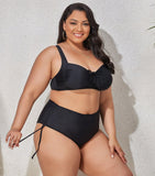 VIBRANT CONFIDENCE PLUS SIZE PUSH-UP BIKINI WITH HIGH WAIST BRIEFS - B ANN'S BOUTIQUE, LLC