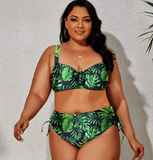 VIBRANT CONFIDENCE PLUS SIZE PUSH-UP BIKINI WITH HIGH WAIST BRIEFS - B ANN'S BOUTIQUE, LLC