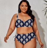 VIBRANT CONFIDENCE PLUS SIZE PUSH-UP BIKINI WITH HIGH WAIST BRIEFS - B ANN'S BOUTIQUE, LLC