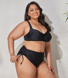 VIBRANT CONFIDENCE PLUS SIZE PUSH-UP BIKINI WITH HIGH WAIST BRIEFS - B ANN'S BOUTIQUE, LLC