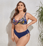 VIBRANT CONFIDENCE PLUS SIZE PUSH-UP BIKINI WITH HIGH WAIST BRIEFS - B ANN'S BOUTIQUE, LLC