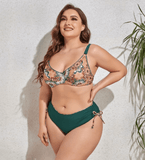 VIBRANT CONFIDENCE PLUS SIZE PUSH-UP BIKINI WITH HIGH WAIST BRIEFS - B ANN'S BOUTIQUE, LLC