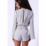 WALK THE LINE ROMPER - B ANN'S BOUTIQUE