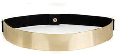 WIDE GOLD STRAP BELT