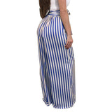 WIDE LEG STRIPED TROUSERS - B ANN'S BOUTIQUE, LLC