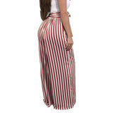 WIDE LEG STRIPED TROUSERS - B ANN'S BOUTIQUE, LLC