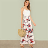 WINNIE’S WIDE LEG FLORAL & LACE JUMPSUIT - B ANN'S BOUTIQUE