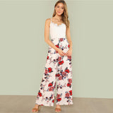 WINNIE’S WIDE LEG FLORAL & LACE JUMPSUIT - B ANN'S BOUTIQUE