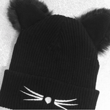 WOOLEN KNITTED KITTEN HAT - B ANN'S BOUTIQUE