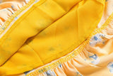 YELLOW FLORAL MINI ITS A WRAP DRESS - B ANN'S BOUTIQUE, LLC