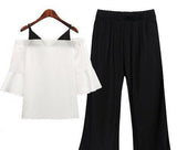 YIN & YANG ANKLE PANTS SET - B ANN'S BOUTIQUE