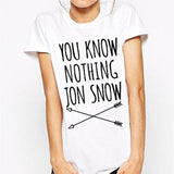 YOU KNOW NOTHING JON SNOW T-SHIRT - B ANN'S BOUTIQUE